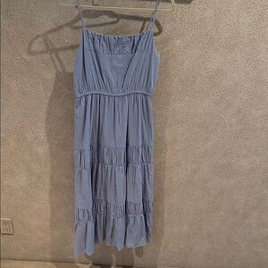 Elegant Blue Sleeveless Dress